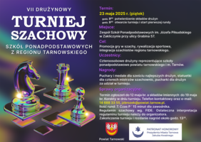 Plakat VII Drużynowego Turnieju Szachowego